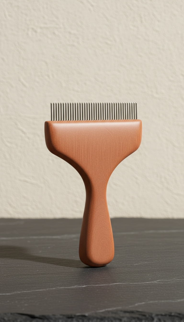 Ergonomic Pet Grooming Comb in a new setting