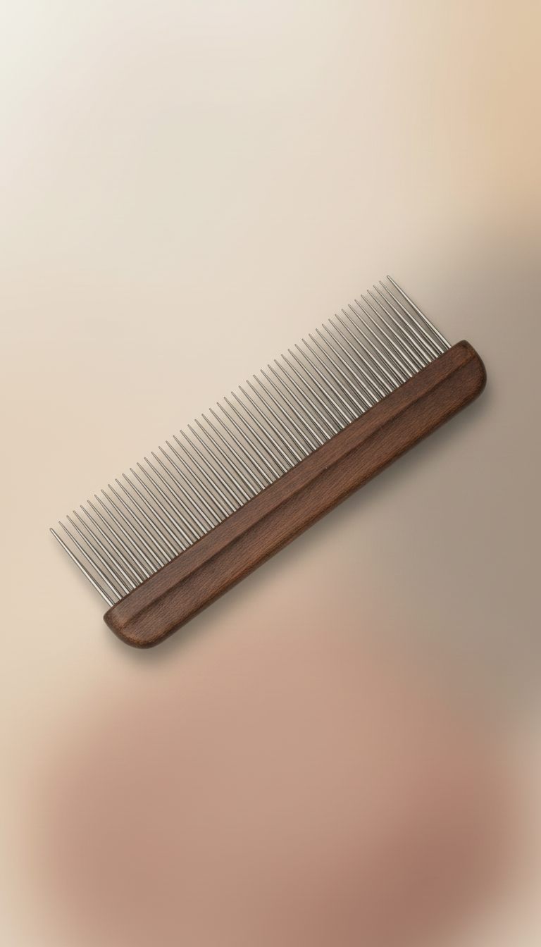 Alternate angle view of Wool Grooming Comb